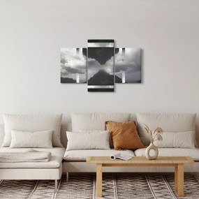Tablou - Munții din Islanda, colaj geometric (90x60 cm)