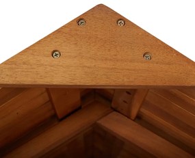 Masa de bar exterior cu acoperis, 122x106x217 cm, lemn acacia