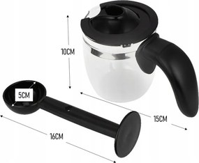Espressor Floria ZLN9359 Alb, putere 800W, presiune de 3.5 bari, usor de curatat