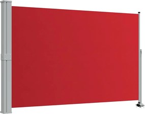 vidaXL Copertină laterală retractabilă de terasă, roșu, 160 x 300 cm