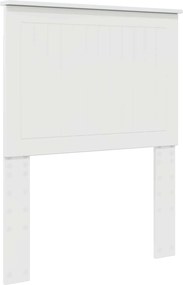 vidaXL Tăblie cap cu headboard Alb Lucios 75 cm Lemn compozit