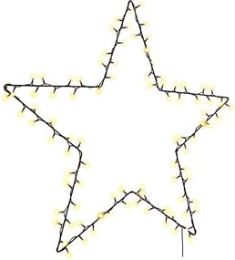 vidaXL Lumini de Crăciun Siluetă de ren 115 LED-uri alb cald