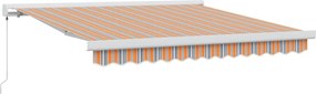 vidaXL Cortina Retractabilă Multicolour 300 x 250 cm Stofă și Metal