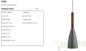 Pendul design minimalist diametru 10cm Pure gri 78283011 DFTP
