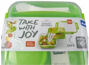 Lunchbox - salata si snack 1.7L, tacamuri, Memory