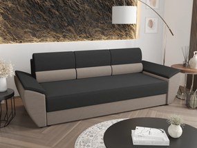 Canapea trei locuri Radiant Bis (Negru + capuccino). 1056833