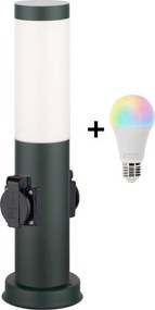 Brilagi - Lampă LED RGBW Ven, cu 2 socluri, 1xE27/15W/230V, 40 cm, IP44, antracit