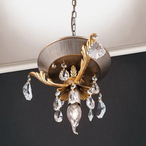 Lustra suspendata de LUX super eleganta Miramare HL 6-1600/1 OR silver-goldOR