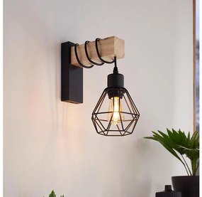 Eglo 44078 - Aplica de perete TOWNSHEND, 1 x E27, 60 W, 230 V