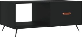 vidaXL Măsuță de cafea, negru, 90x50x40 cm, lemn prelucrat