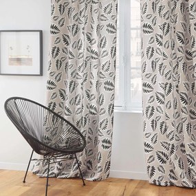 Draperie neagră-bej 140x260 cm Alma – douceur d'intérieur