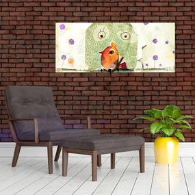 Tablou - Sufletul unei păsări (120x50 cm)
