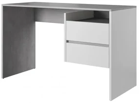 Masă PC Paca 3 (Beton + Alb mat). 1048469