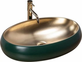 Lavoar pe blat Rea Melania Green 60 cm verde auriu