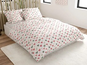 Lenjerie de pat creponata CUPIDA POLY cu model. Dimensiune lenjerie de pat: 70 x 90 cm | 140 x 200 cm
