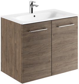 Geberit Selnova Square lavoar cu dulap 80 cm nucă 501.258.00.1