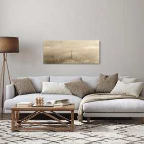 Tablou - Oraș în nori (120x50 cm)