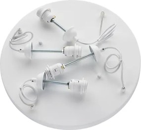 Brilagi - Lustru suspendat pe cablu WABI SABI 4xE27/40W/230V Ø 95 cm alb