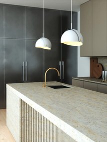 Lustra/Pendul metalic design nordic Align alb