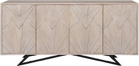 Comoda lemn de mango relief 3D METROPOLITAN 170cm