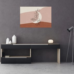 Tablou - Boho frunze N⁰2 (90x60 cm)