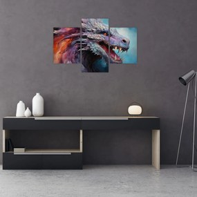 Tablou - Ilustrație a unui dragon (90x60 cm)