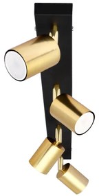 LED Spot TUNE 4xGU10/4,8W/230V auriu/negru