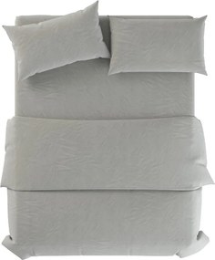 Lenjerie de pat verde prăfuit din in pentru pat de o persoană 135x200 cm Stone – Native Natural