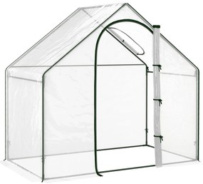 Outsunny Seră de Grădină Balcon terasă Seră pentru roșii 1,8 lungime x 1 lățime x 1,68 înălțime m Oțel plastic impermeabil Transparent Verde | Aosom Romania