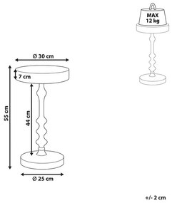 Măsuță laterală de cafea Aime (negru). 1077736