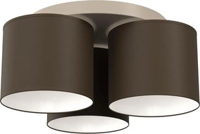 Plafonieră ARDEN 3xE27/15W/230V, Ø 30 cm, bej/maro