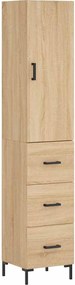 vidaXL Dulap înalt, stejar sonoma, 34,5x34x180 cm, lemn prelucrat
