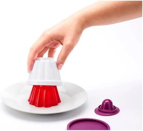 Set 4 forme pentru budincă Metaltex, ø 8 x 7 cm