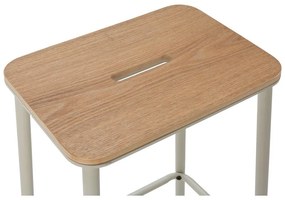 Set de scaune de bar crem 2 buc. (înălțime șezut 65 cm) Abba – Marckeric