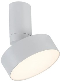 Plafoniera LED tip spot aplicat din metal alb reglabila Ovidia D-14cm