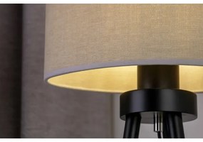 Lampă de masă Duolla OVAL 1xE27/15W/230V d. 30 cm gri