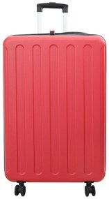 vidaXL Valiză cu blocare Roșu 50 x 30 x 76 cm Plastic ABS