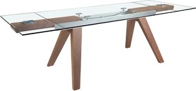 Masa extensibila deosebita design LUX Glass 180-270cm