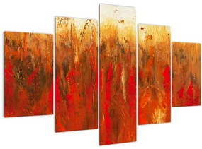 Tablou cu abstracție pictată (150x105 cm)