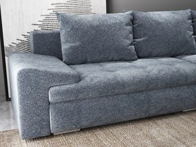 Colțar extensibil dumonde cu ladă de depozitare si sezut confortabil din spuma high-density, Leonardo Euphoria Grafit 260x185 cm II