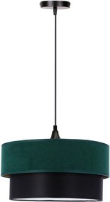 Candellux Solanto lampă suspendată 1x60 W negru-verde-auriu 31-19707