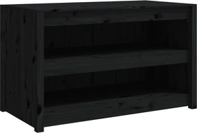 vidaXL Dulap bucătărie de exterior MEPPEL negru, 106x55x64 cm, lemn masiv pin