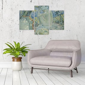 Tablou - Frederick Carl Frieseke, On the Bank, reproducere (90x60 cm)