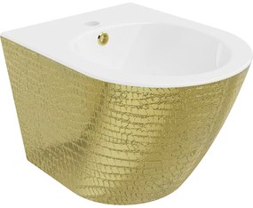 Mexen Lena bideu montat pe perete, Albă/Auriu model tip solzi - 35224808