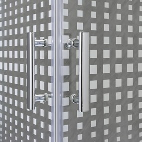 Cabină de duș pătrată Spirit Matrix 90x90 cm cu cădiță de duș acrilică armată