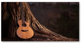 Pictura pe sticlă acrilică Chitara acustica