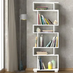 Bibliotecă BLOK 165x60 cm albă