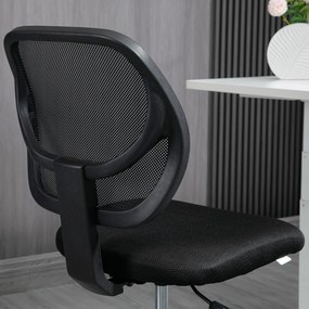 Vinsetto Scaun de birou înalt din plasă cu înălțime reglabilă 50-70 cm cu suport de picior pivotant la 360° negru | Aosom Romania