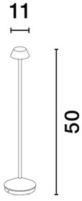 Lampadar/Lampa de podea LED de exterior IP65 ARION negru