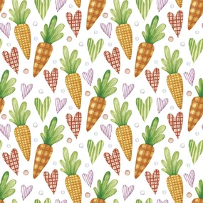 Paște Sweet Carrots șervețel set de 20 25x25 cm